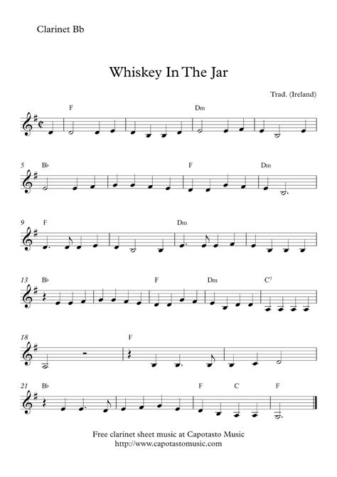 easy clarinet sheet music